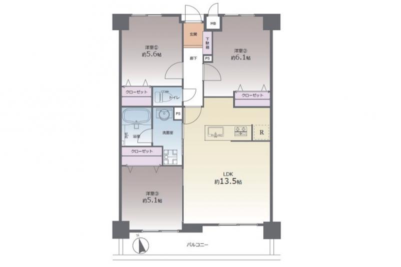 福岡県糟屋郡粕屋町長者原