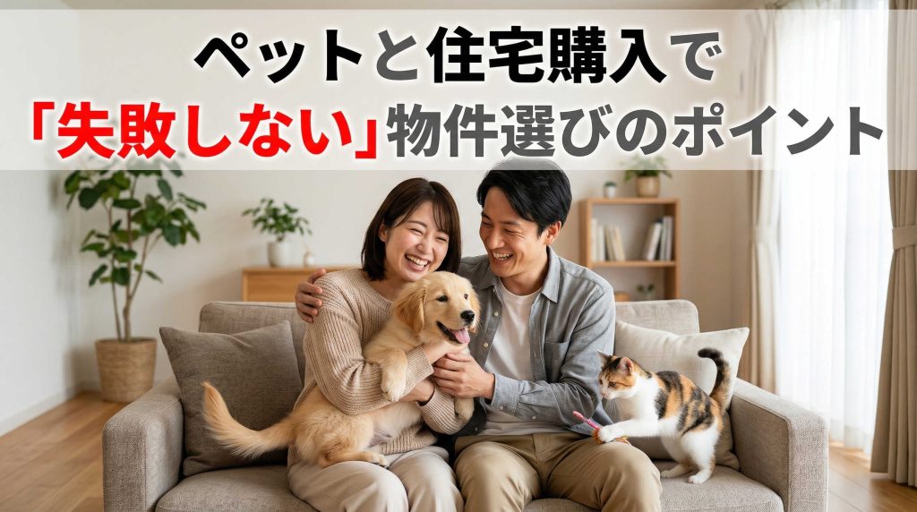 ペットと住宅購入で失敗しない物件選びのポイント