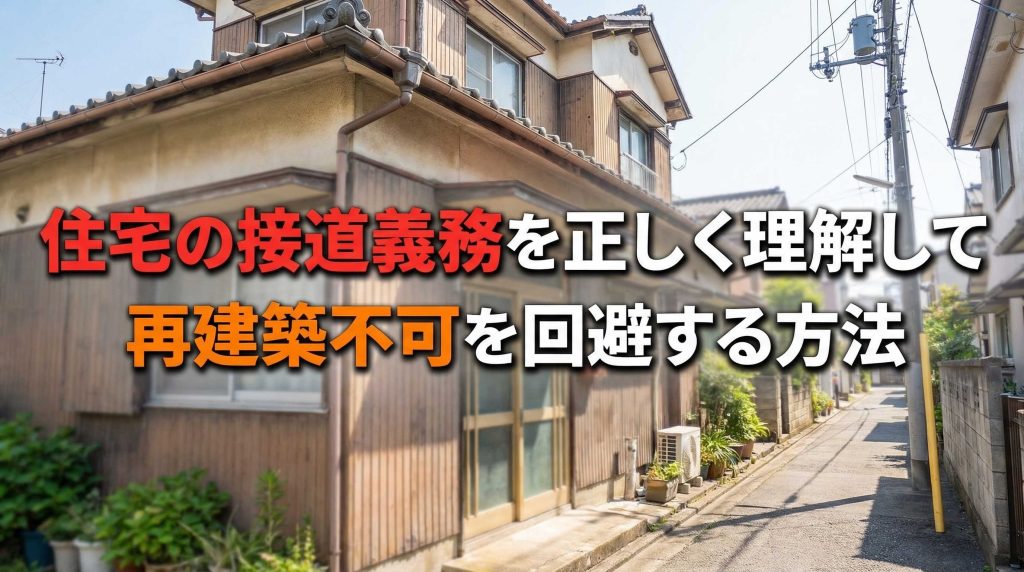 住宅の接道義務を正しく理解して再建築不可を回避する方法