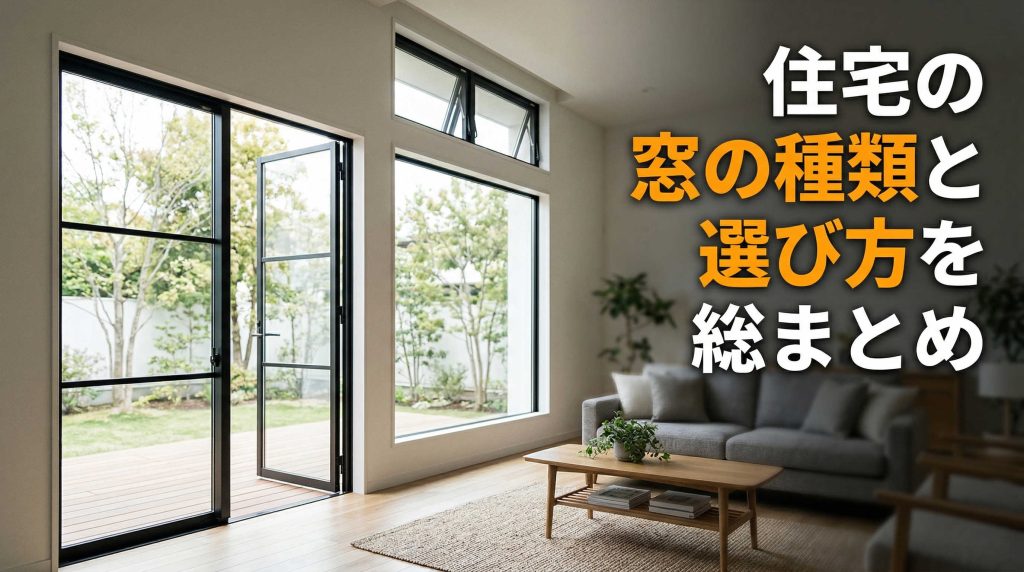 住宅の窓の種類と選び方を総まとめ