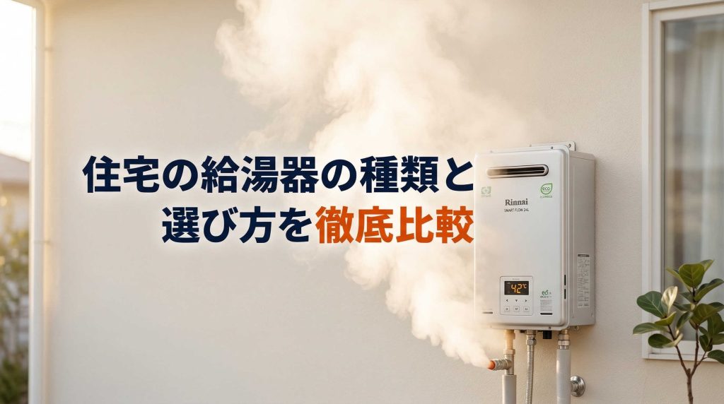 住宅の給湯器の種類と選び方を徹底比較