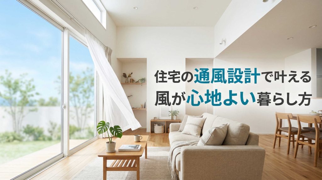 住宅の通風設計で叶える風が心地よい暮らし方