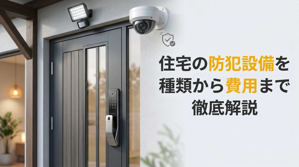 住宅の防犯設備を種類から費用まで徹底解説