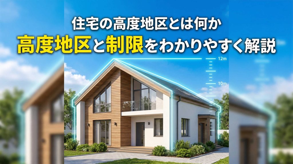 住宅の高度地区とは何か種類と制限をわかりやすく解説