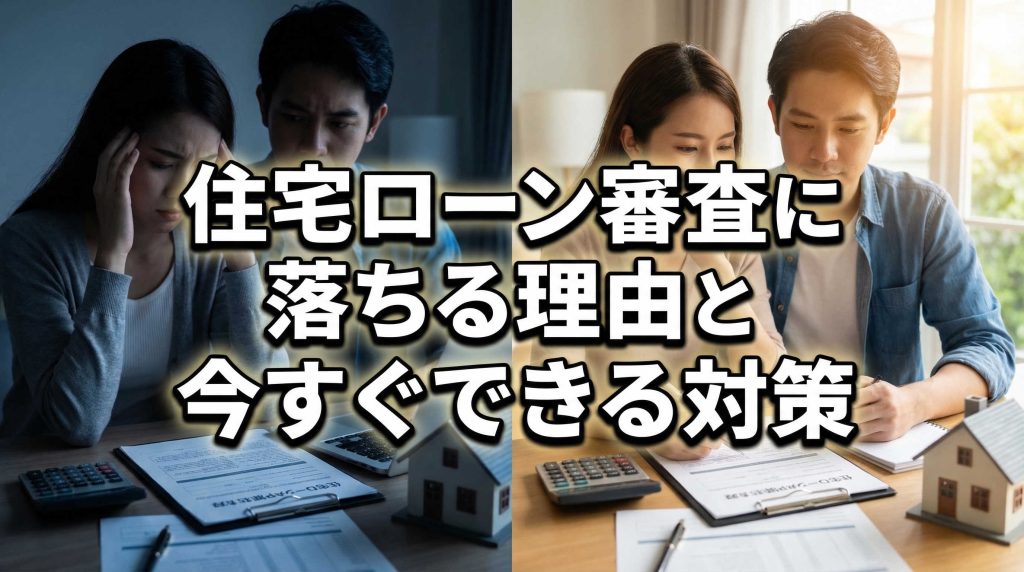 住宅ローン審査に落ちる理由と今すぐできる対策