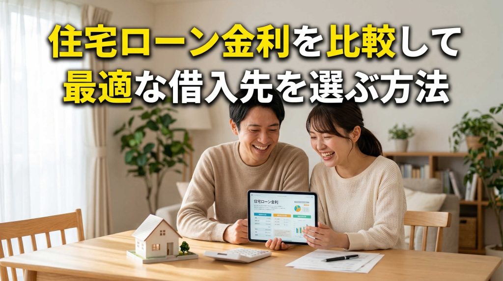 住宅ローン金利を比較して最適な借入先を選ぶ方法