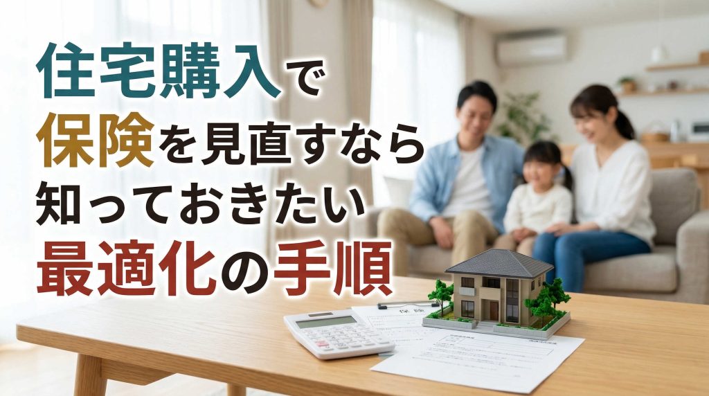 住宅購入で保険を見直すなら知っておきたい最適化の手順