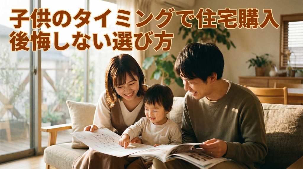 子供のタイミングで住宅購入して後悔しない選び方