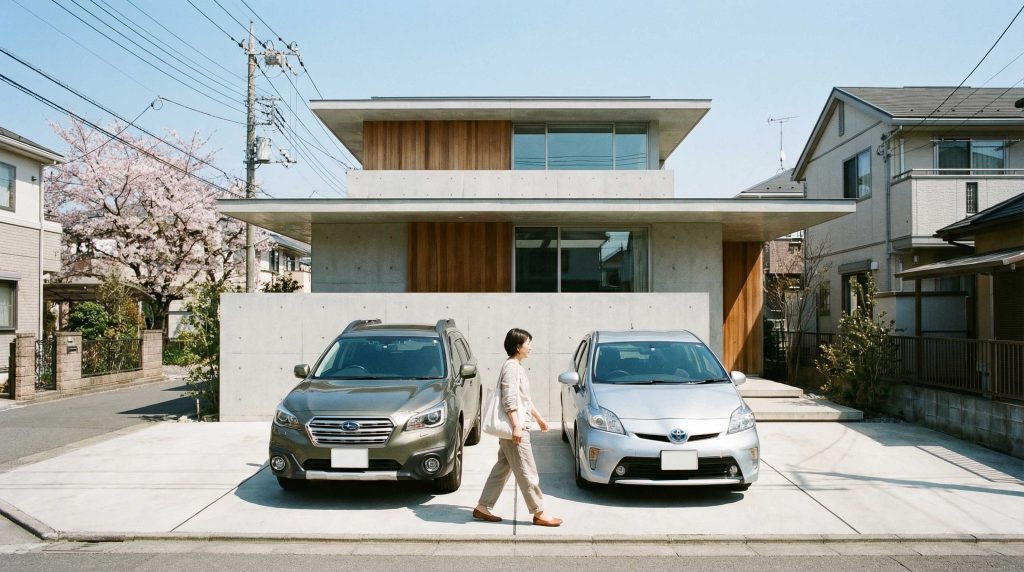 建売住宅によくある駐車場の配置タイプと特徴