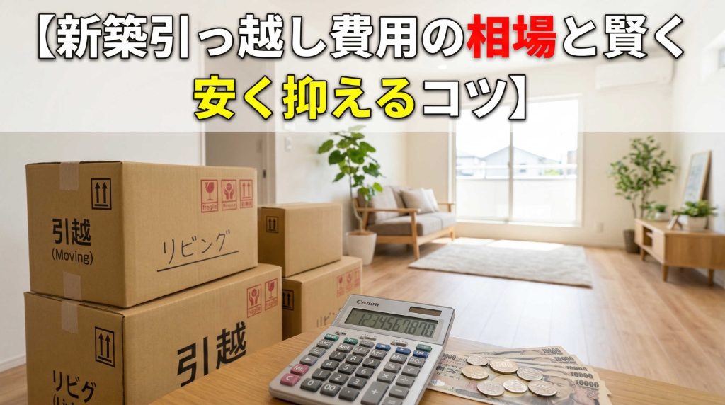 新築引っ越し費用の相場と賢く安く抑えるコツ