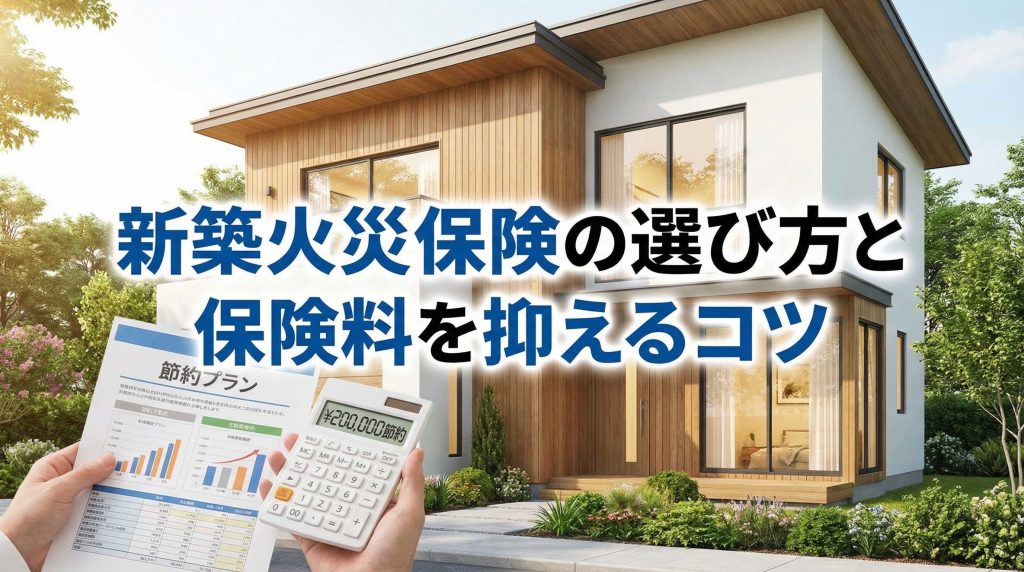 新築火災保険の選び方と保険料を抑えるコツ