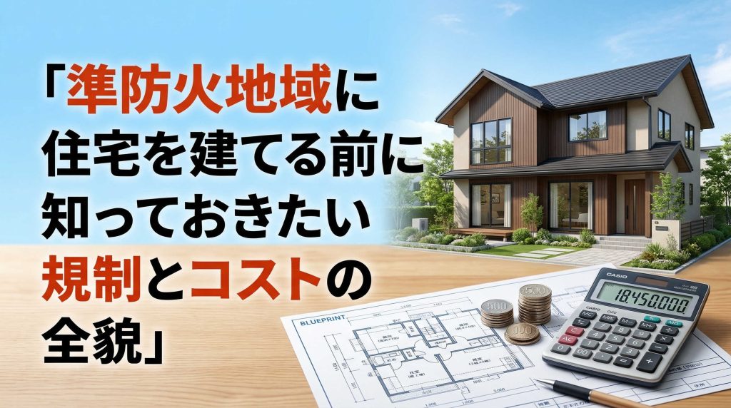 準防火地域に住宅を建てる前に知っておきたい規制とコストの全貌