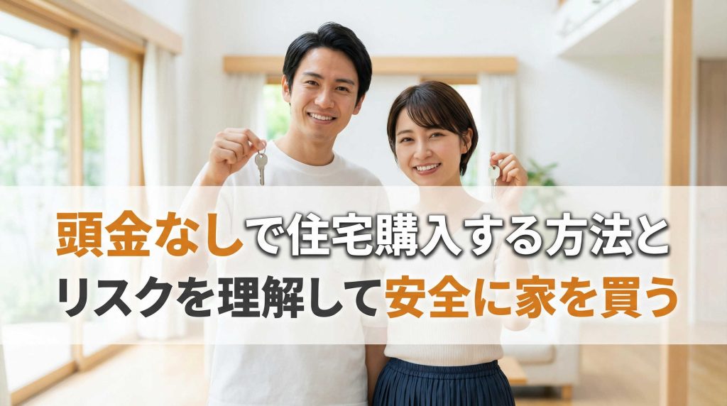 頭金なしで住宅購入する方法とリスクを理解して安全に家を買う