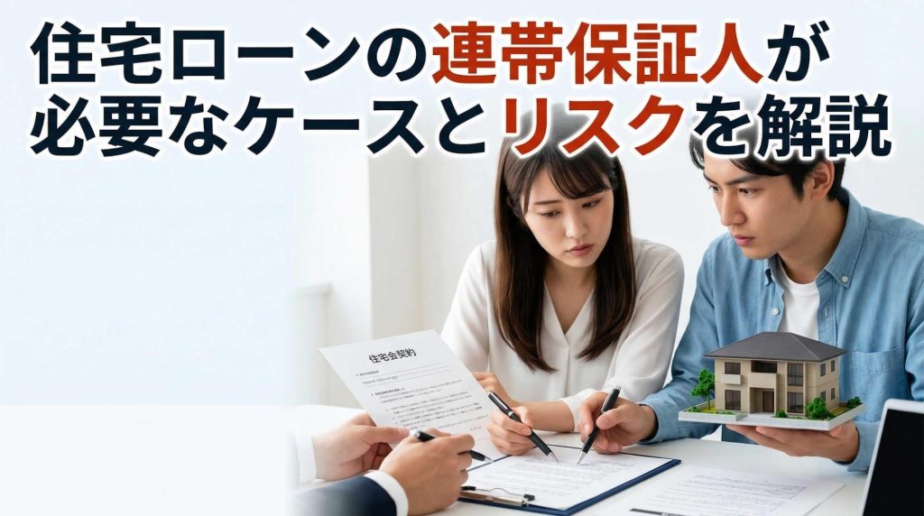 住宅ローンの連帯保証人が必要なケースとリスクを解説