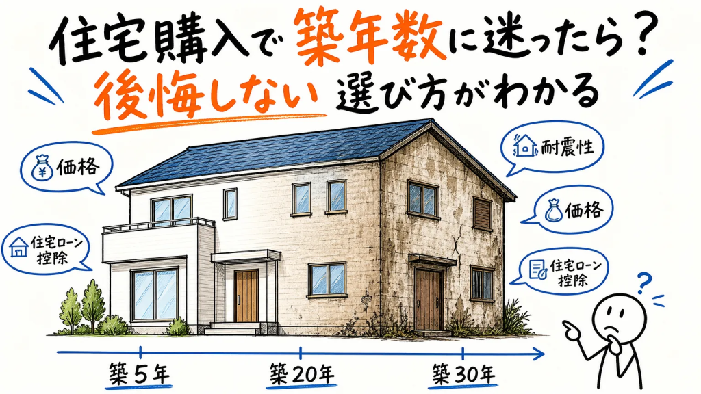 住宅購入で築年数に迷ったら?後悔しない選び方がわかる